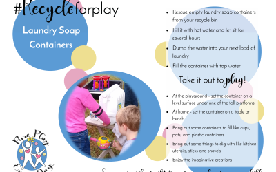 #RecycleforPlay – laundry soap containers